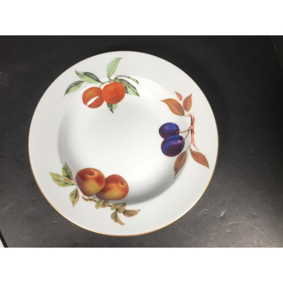 Royal Worcester Evesham Gold Rimmed Soup Bowl 9" NWOT - Picture 5 of 8